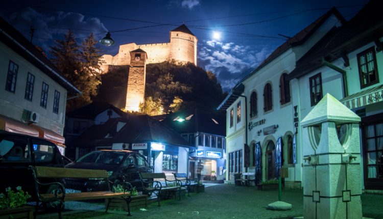 Tešanj Old Fort with Clock Tower